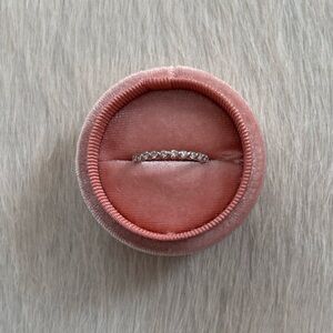 Solid 10k Gold Eternity Band Diamond Ring